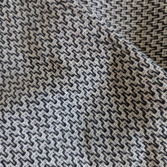 Vintage wool pencil skirt, beige grey mod office skirt - Picture 8 of 8